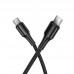 Кабель Type-C to Type-C 1 метр 60W HOCO Beneficio X120 черный