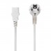 Кабель питания Cablexpert 3*0.75mm CEE 7/7 - IEC C13 евровилка 1.8 метра белый (PC-186W-VDE)