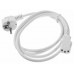 Кабель питания Cablexpert 3*0.75mm CEE 7/7 - IEC C13 евровилка 1.8 метра белый (PC-186W-VDE)