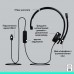 Гарнитура моно с откидным микрофоном LOGITECH H570e Corded Mono USB-C Headset