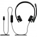 Гарнитура специализированная LOGITECH H570e Corded Stereo USB-C (981-001431) черная