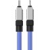 Кабель Baseus CoolPlay Series Type-C to Lightning (iPhone) 20W 2 метра голубой CAKW000103
