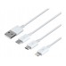 Кабель 3-в-1 Baseus Superior Series USB - на 3 коннекторы M + L + C 150 см CAMLTYS-02
