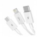 Кабель 3-в-1 Baseus Superior Series USB - на 3 коннекторы M + L + C 150 см CAMLTYS-02