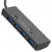 Хаб - концентратор адаптер HOCO HB41 Easy Safety 4-in-1 hub USB-A to 4 USB 3.0 20 см