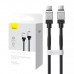 Кабель Baseus CoolPlay Series Type-C to Type-C 100W 1 метр черный CAKW000201