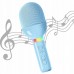 Бездротовий портативний караоке мікрофон - Bluetooth колонка Sound Wave V1 блакитний Бездротовий портативний караоке мікрофон - Bluetooth колонка Sound Wave V1 блакитний