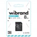 Карта пам'яті WiBrand microSDHC 8GB Class 10 + SD-адаптер