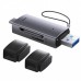 Картридер Baseus Lite Series USB-A & Type-C to SD and TF Card Reader серый