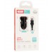 АЗП XO TZ12 18W QC3.0 Car Charger with Micro cable Чорний АЗП XO TZ12 18W QC3.0 Car Charger with Micro cable Чорний