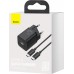 МЗП Baseus Super Si Quick Charger with Mini Cable Type-C to Type-C 3A 25W EU Sets Чорний МЗП Baseus Super Si Quick Charger with Mini Cable Type-C to Type-C 3A 25W EU Sets Чорний