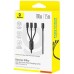 Кабель 3 в 1 Baseus Silky One-for-Three Fast Charging Cable USB-C to M+L+C 100W 1.5m Чорний