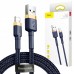 Кабель Baseus cafule Cable USB Lightning 1.5A 2m Dark Синій + Gold