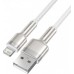 Кабель Baseus Cafule Series Metal Data Cable USB to Lightning 2.4A 1m Білий