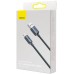 Кабель Baseus Crystal Shine Series Fast Charging Data Cable USB to iP 2.4A 2m Чорний