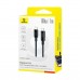 Кабель Baseus Lit Button-Control Fast Charging Data Cable USB-C to USB-C 100W 1m Чорний