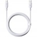 Кабель Baseus Silky Series Fast Charging Cable Type-C to Type-C 100W 2m Білий
