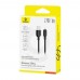Кабель Baseus Silky Series Fast Charging Cable USB to iP 2.4A 1m Чорний