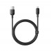 Кабель Baseus Silky Series Fast Charging Cable USB to iP 2.4A 1m Чорний