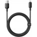 Кабель Baseus Silky Series Fast Charging Cable USB to iP 2.4A 2m Чорний
