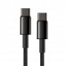 Кабель Baseus Tungsten Gold Fast Charging Data Cable Type-C to Type-C 100W 2m Чорний