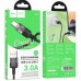 Кабель Hoco U129 Spirit transparent charging data cable Type-C Чорний
