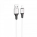 Кабель Hoco X86 Spear silicone charging data cable USB to Lightning (для iPhone 5 6 7 8 X) Белый