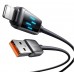 Кабель McDodo LED Display USB-A to Lightning Data Cable 1.2m Чорний
