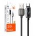Кабель McDodo LED Display USB-A to USB-C 6A Data Cable 1.2m Чорний