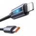 Кабель McDodo Type-C to Lightning 36W Cable With Breathing Light 1.2m Чорний