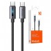 Кабель McDodo Type-C to Type-C 100W Cable With Breathing Light 1.2m Чорний