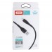 Кабель XO NB-P163 2.4A USB cable for Lightning 1M Чорний