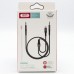 Кабель XO NB178B 2 in 1 audio adapter cable DC3.5 TO DC3.5 + TYPE-C 1M Чорний