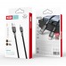 Кабель XO NB182 2.4A USB Cable lighting Чорний