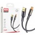 Кабель XO NB229 transparent design waven 2.4A Micro usb cable Чорний