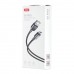 Кабель XO NB249 5A Android PVC Shiny Colorful Micro Data Cable Чорний