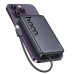Power Bank Hoco Q44 Origen dual PD20W magnetic power bank with cable dark(10000mAh) Сірий