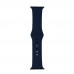 Ремінець Silicone Apple Watch 42/44/45/46/49 мм Midnight Синій S Ремінець Silicone Apple Watch 42/44/45/46/49 мм Midnight Синій S