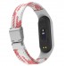 Ремінець Braided Buckle Mi Band 3/4/5/6/7 Білий Рожевий ( 11 )