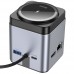 Хаб с беспроводным зарядным Hoco HB49 Effortless 9-in-1 100W Metal gray