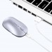 Беспроводная мышь WIWU WM110 Office Mouse (2 диапазона 2.4G + Bluetooth) серебристая