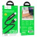 Кабель HOCO U126 Lantern charging data cable USB-A to Type-C 1.2m 5A black