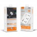 Удлинитель сетевой Ldnio SC3416 |2USB/2Type-C, 3Sockets. QC/PD, 65W/5A, 2m  EU Plug|