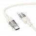 Кабель HOCO Type-C to Lightning Spirit PD transparent charging data cable U129 |27W, 1.2M|