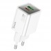 Адаптер сетевой HOCO Glorious N46 |1USB/1Type-C, 20W/3A, PD/QC|