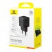 Адаптер сетевой Baseus Palm Fast Charger |1USB/1Type-C, 20W/3A, PD/QC|