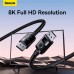 Кабель Baseus High Definition Series DP 8K to DP 8K Adapter Cable |1.5m, 240Hz|