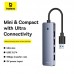 HUB адаптер Baseus UltraJoy Series 4-Port  HUB Lite |USB-A to USB3.0*4, 5Gbps,15cm|