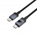 Кабель HOCO Type-C to Type-C Generous charging data cable with display X118 |1m, 60W|