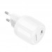 Адаптер сетевой Borofone Lustrous single port charger BA92A |1Type-C, 3A/20W, PD/QC|